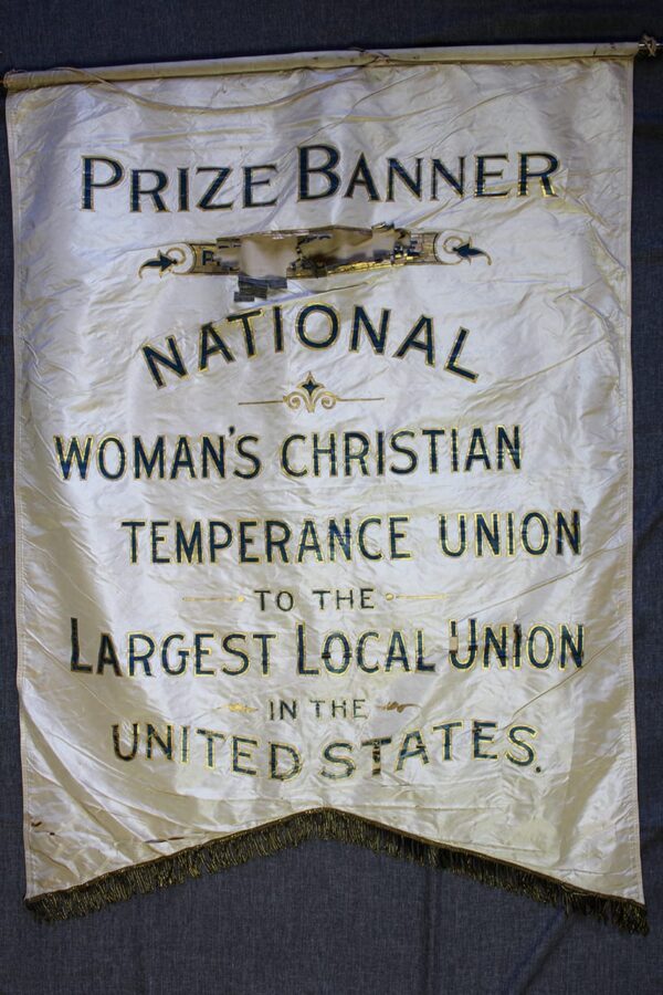 Prize Banner - Woman's Christian Union (c.1900's) 29x42 US Temperance Banner