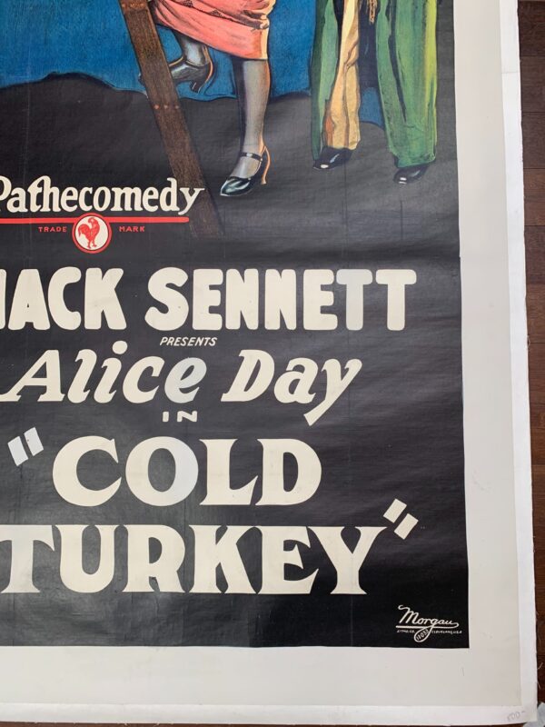 Cold Turkey - Mack Sennett (1925) US Silent Three Sheet movie Poster LB - Image 3
