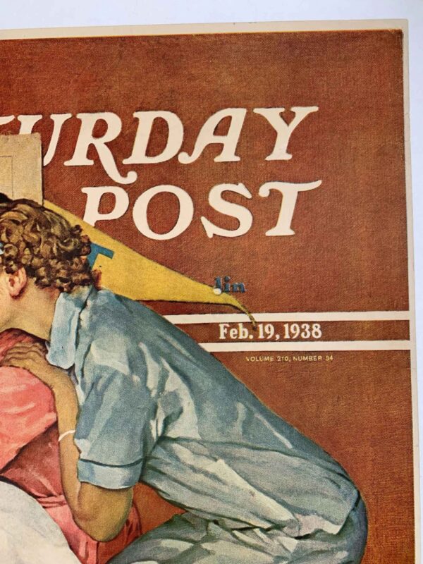 Saturday Evening Post - Art By Norman Rockwell (1938) 22x28 US Newstand Poster - Image 3