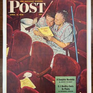 Saturday Evening Post - Norman Rockwell (04/06/46) 21.75 x 28.5 US Newstand Poster LB