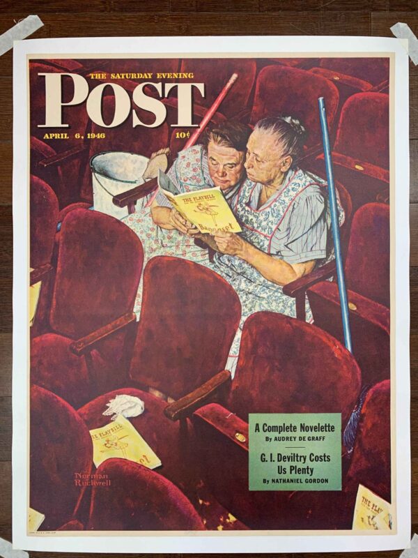 Saturday Evening Post - Norman Rockwell (04/06/46) 21.75 x 28.5 US Newstand Poster LB