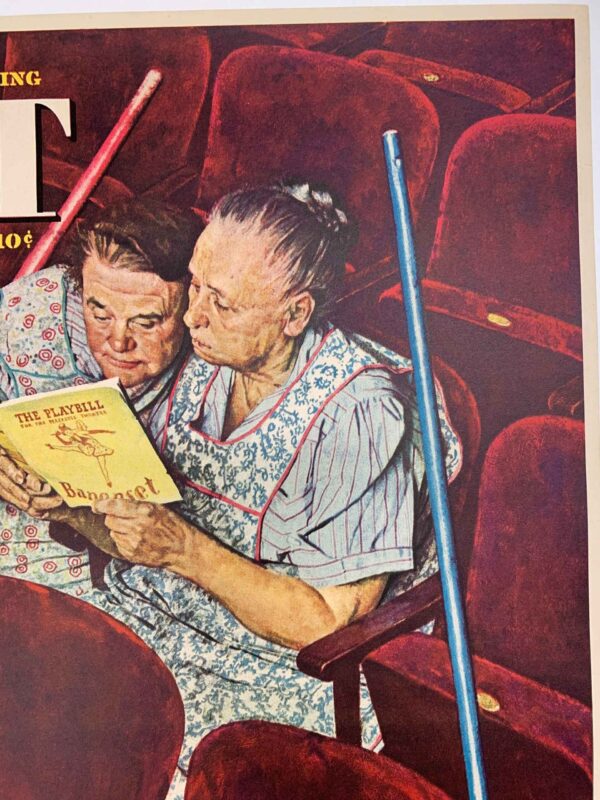 Saturday Evening Post - Norman Rockwell (04/06/46) 21.75 x 28.5 US Newstand Poster LB - Image 3