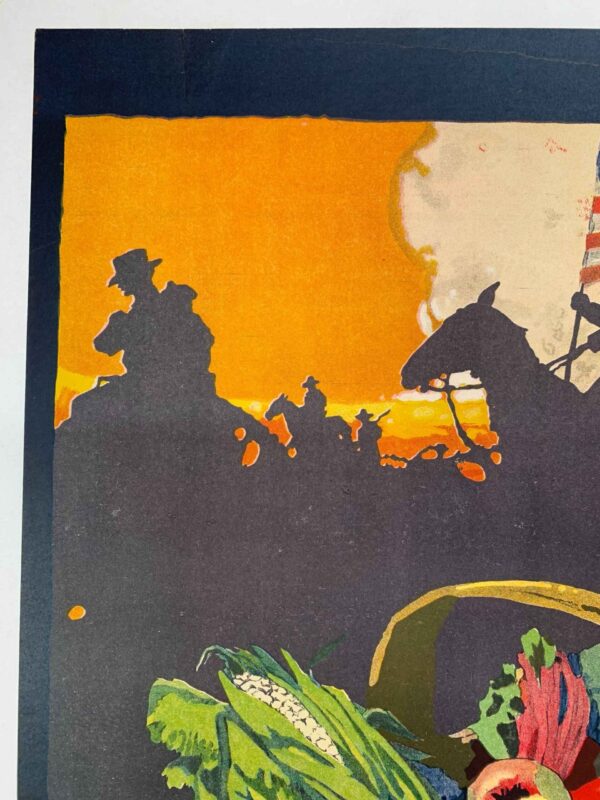 Food is Amunition - John Emmet Sheridan LB (1918) 17.875x27.5 US WWI Poster - Image 2