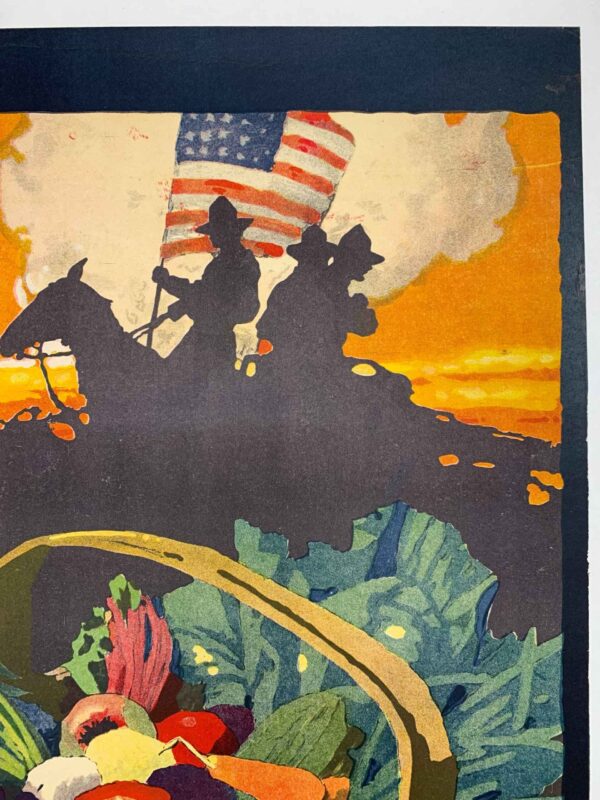 Food is Amunition - John Emmet Sheridan LB (1918) 17.875x27.5 US WWI Poster - Image 3