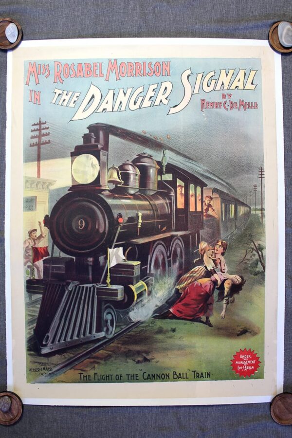 The Danger Signal (1891) 20.25x40.5 US Theater Poster LB