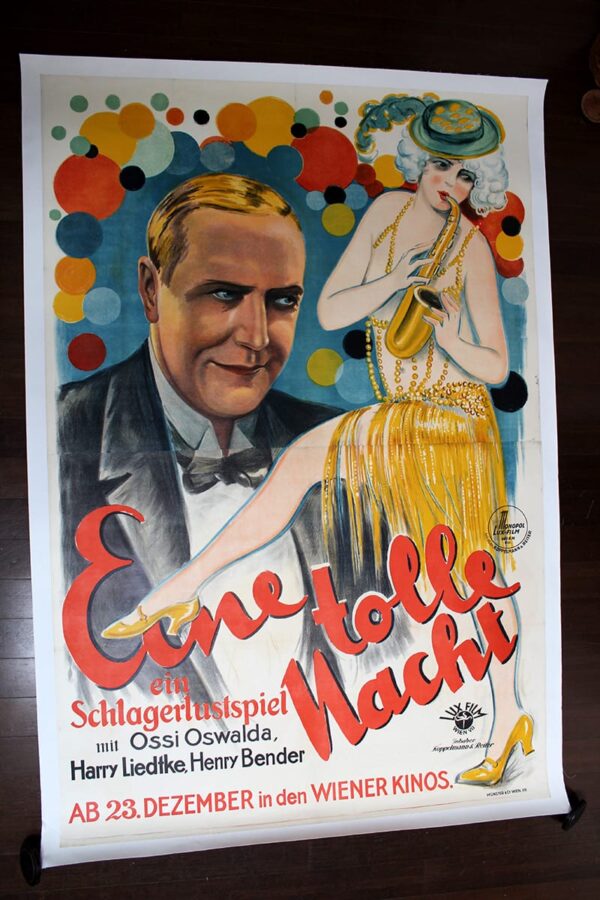Crazy Night - Eine Tolle Nacht (1927) 48.8x74 German Movie Poster LB