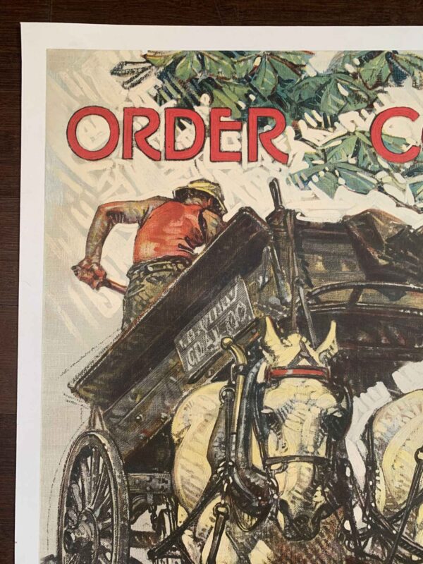 Order Coal Now - Art by Leyendecker (1914) 20x29.25 US WWI Poster LB - Image 2