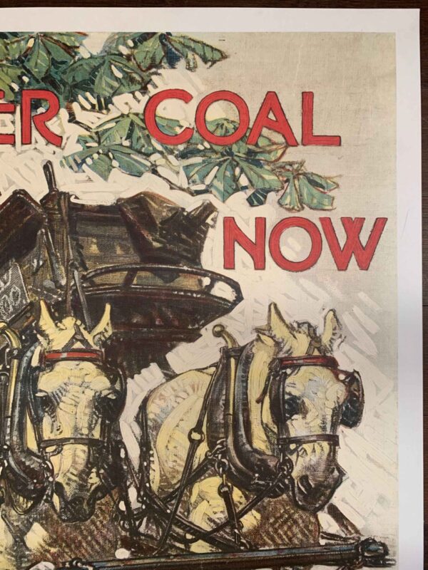 Order Coal Now - Art by Leyendecker (1914) 20x29.25 US WWI Poster LB - Image 3