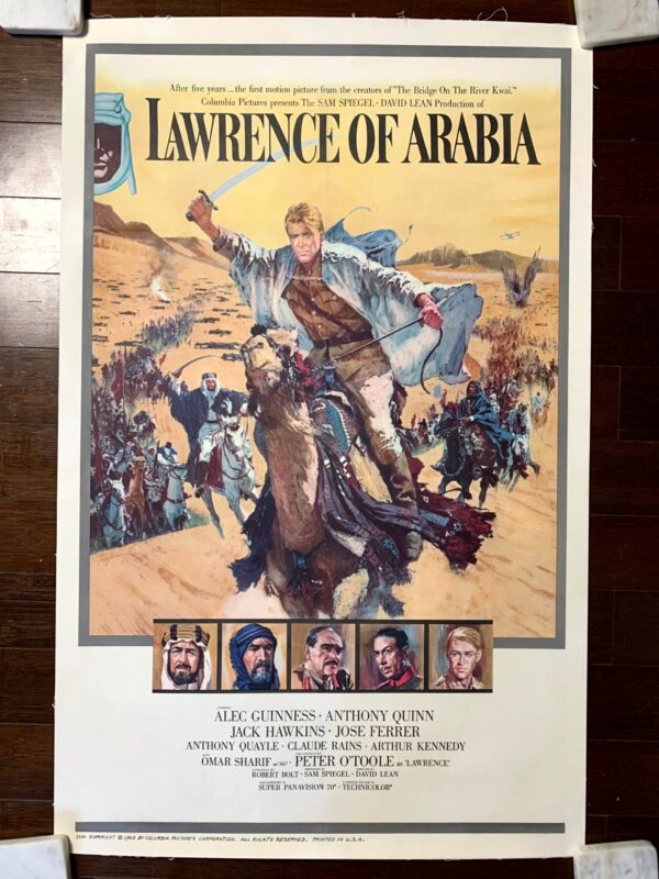 Lawrence Of Arabia (1962) US 1 SH Movie Poster LB