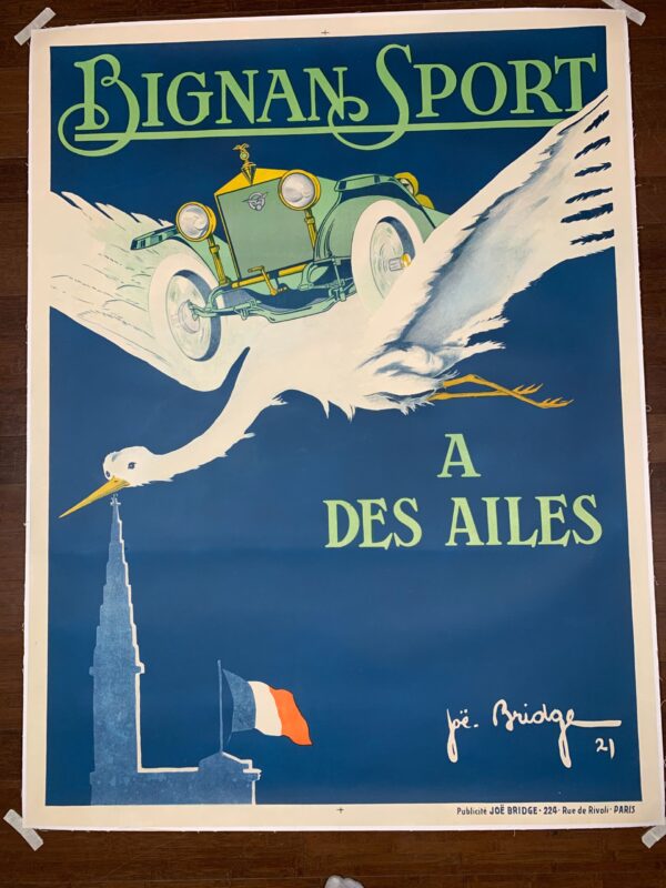 Bignan Sport - Art Joe Bridge (1921) 48x63 French Advertising Poster LB