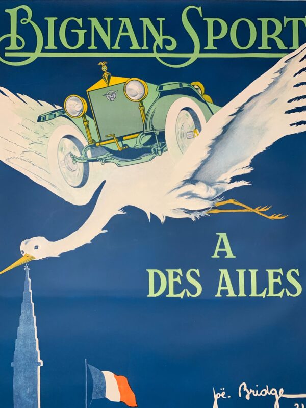 Bignan Sport - Art Joe Bridge (1921) 48x63 French Advertising Poster LB - Image 7
