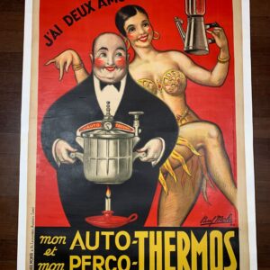 Auto Thermos - Art Mohr (1946) 39.25x59 French Advertising Poster LB