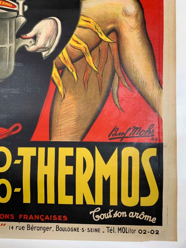 Auto Thermos - Art Mohr (1946) 39.25x59 French Advertising Poster LB - Image 5