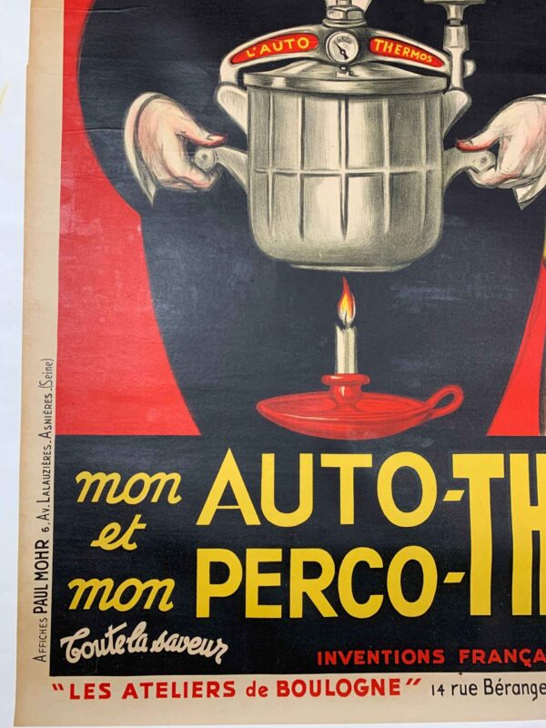 Auto Thermos - Art Mohr (1946) 39.25x59 French Advertising Poster LB - Image 6