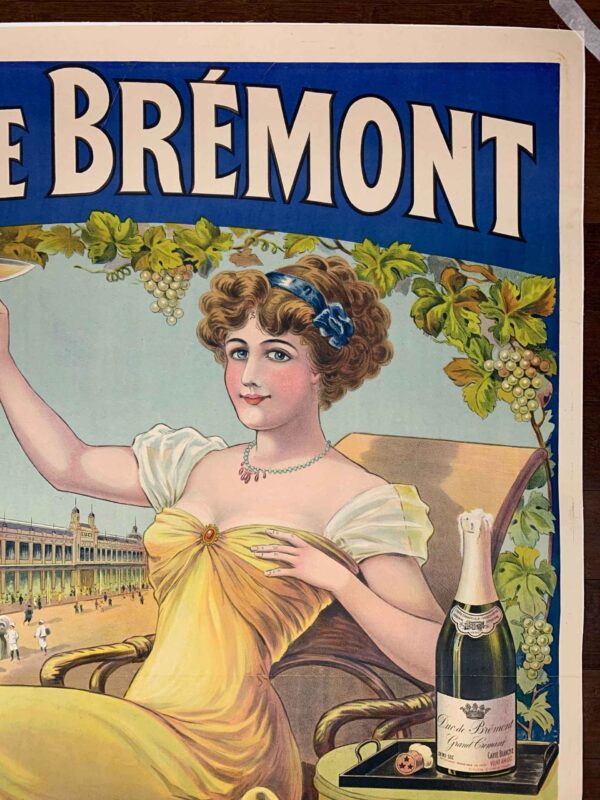 Duc de Bremont - Art PAI (1900) 38x58 French Advertising Poster LB - Image 3