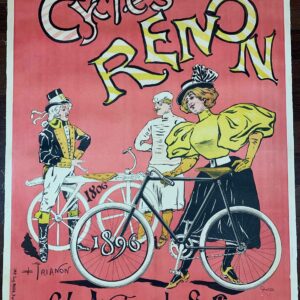 Cycles Renon - Art Trianon (1896) 34.5x43.5 French Advertising Poster LB