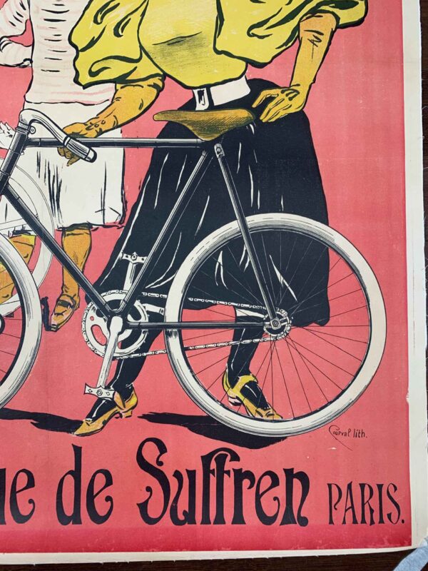 Cycles Renon - Art Trianon (1896) 34.5x43.5 French Advertising Poster LB - Image 4