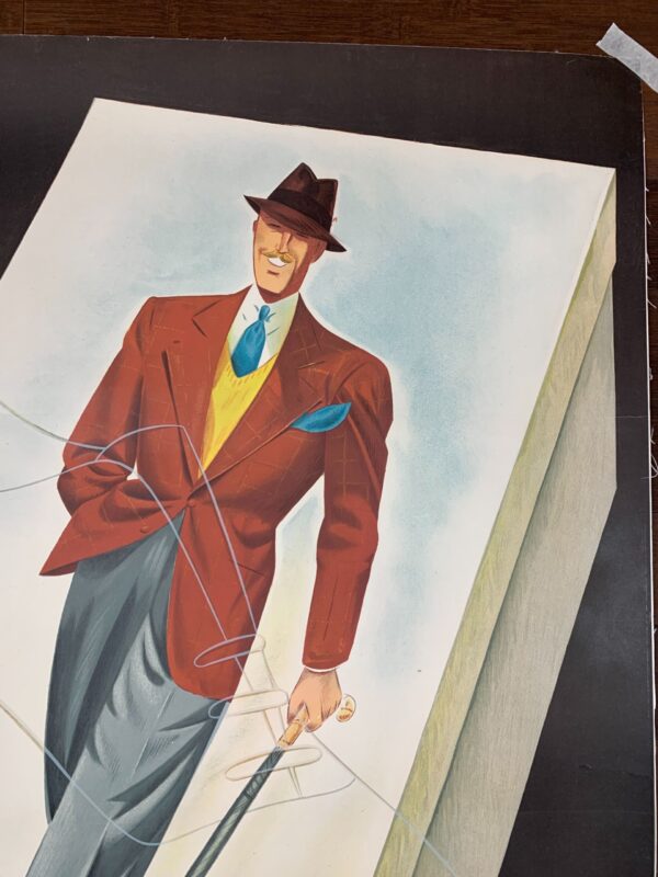 Bally Herrenschuhe - Art Barberis (1938) 39x50 German Advertising Poster LB - Image 3