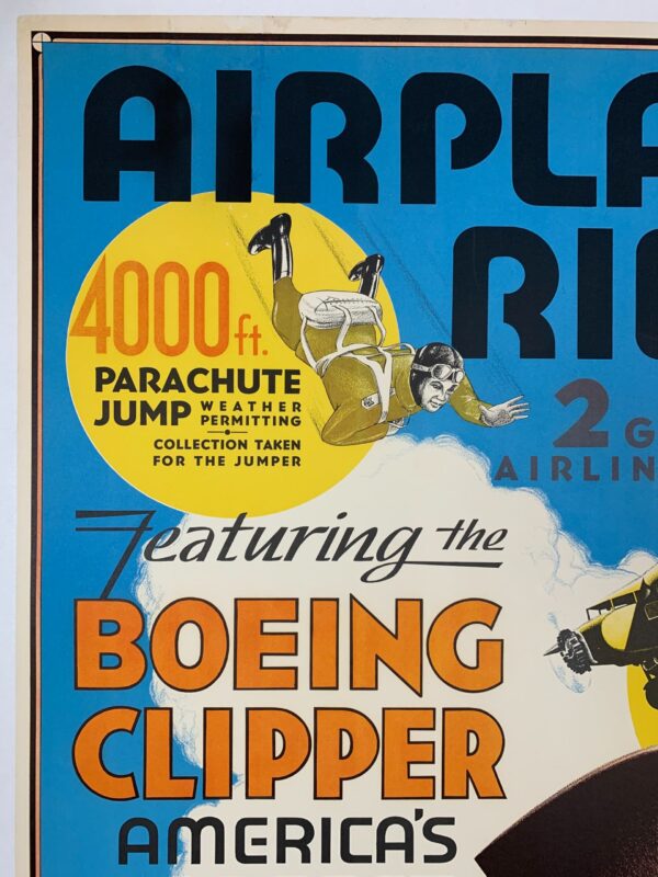 Inman Flying Circus - Boeing Clipper (1929) 25.25x38 US Circus Poster LB - Image 2
