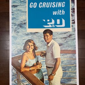 P&O Ferries - Go Gay! (1982) 25x40 UK Travel Poster LB
