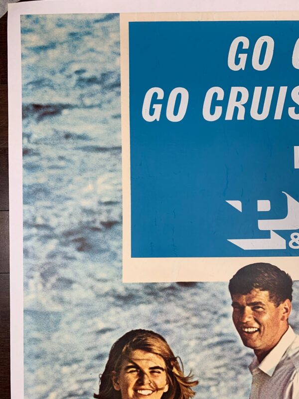 P&O Ferries - Go Gay! (1982) 25x40 UK Travel Poster LB - Image 2