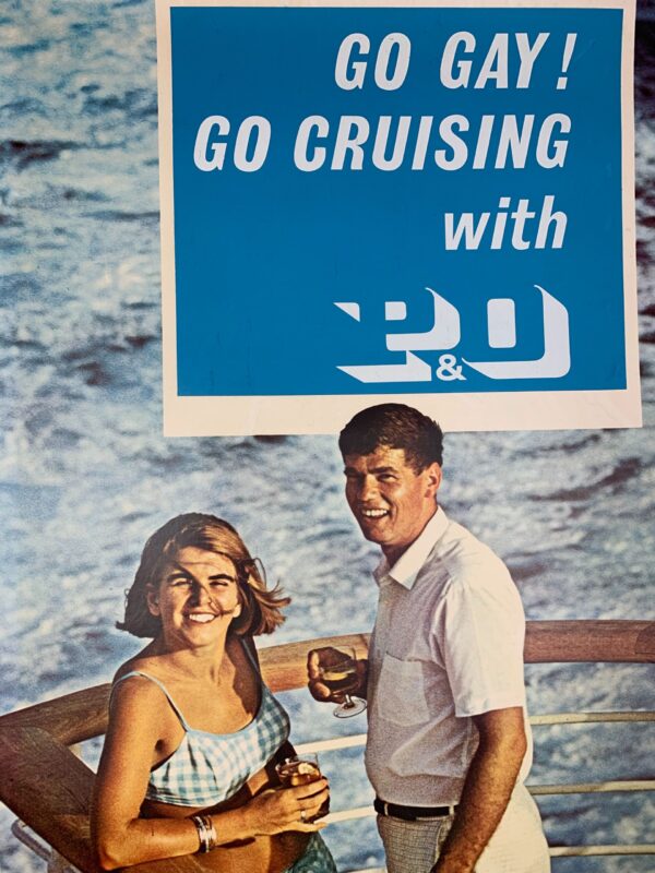 P&O Ferries - Go Gay! (1982) 25x40 UK Travel Poster LB - Image 6