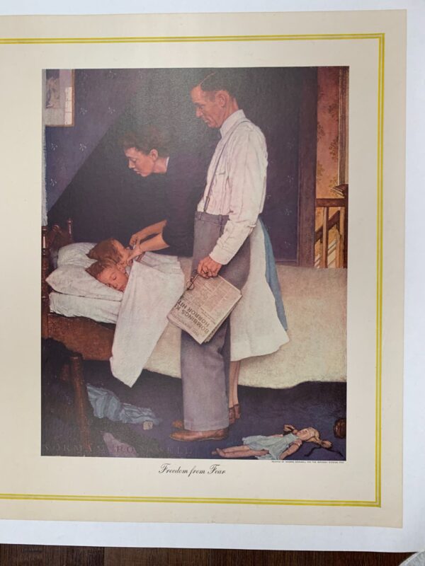 The Four Wants - Norman Rockwell (1943) 18x26 US Posters LB (x4) - Image 8