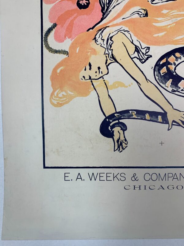 One Fair Daughter - Very Early Art by Leyendecker (1894) 12.5x19 US Book Ad LB - Image 5