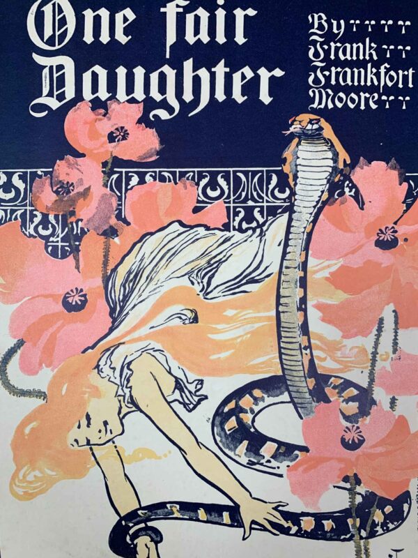One Fair Daughter - Very Early Art by Leyendecker (1894) 12.5x19 US Book Ad LB - Image 6