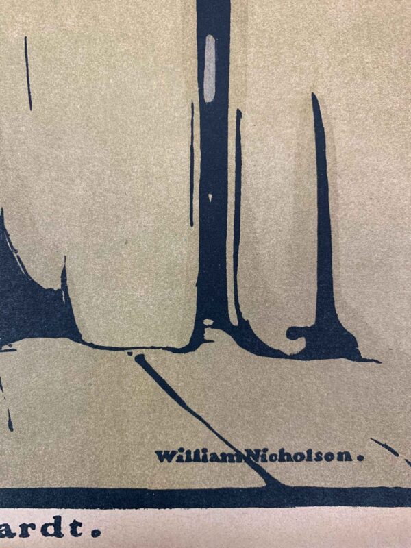 Sarah Bernhardt - Art William Nicholson (1897) 9.75x10.125 US Magazine Page - Image 2
