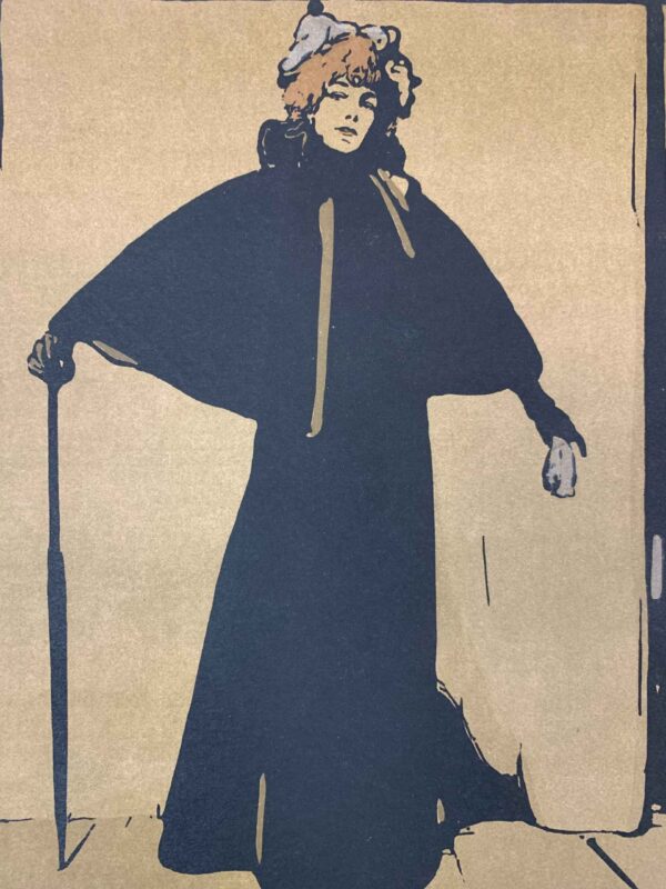 Sarah Bernhardt - Art William Nicholson (1897) 9.75x10.125 US Magazine Page - Image 4