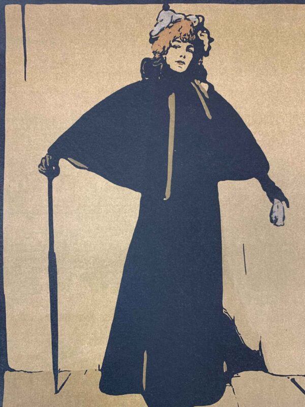 Sarah Bernhardt - Art William Nicholson (1897) 9.75x10.125 US Magazine Page - Image 5
