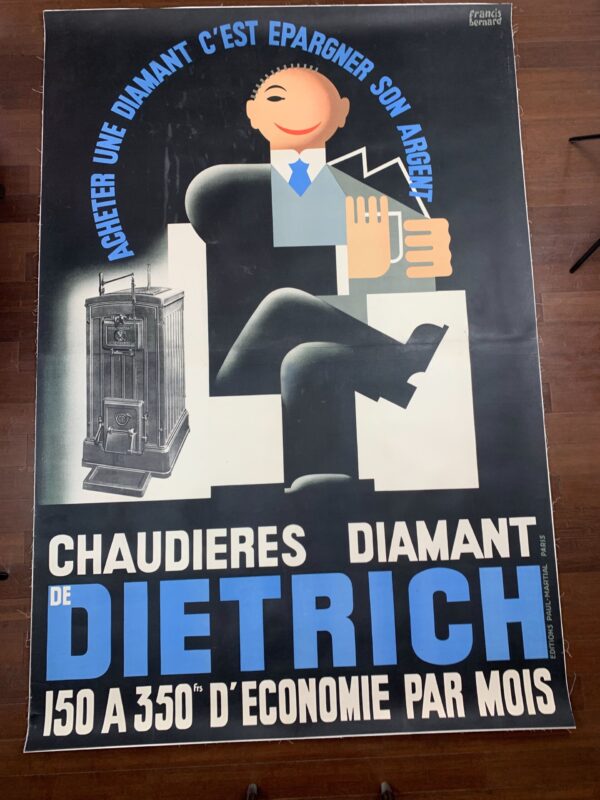 Diamont Dietrich - Art Francis Bernard (1930) 61x90.5 French Poster LB - Image 2