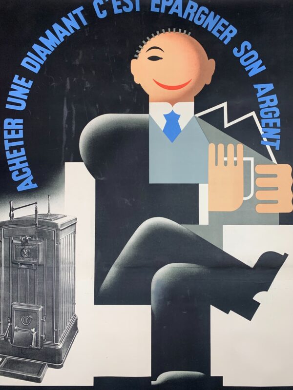 Diamont Dietrich - Art Francis Bernard (1930) 61x90.5 French Poster LB - Image 9