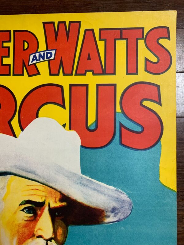 Colonel Parker & Watts - Kit Carson (1935) 25.5x39 US Circus Poster LB - Image 2