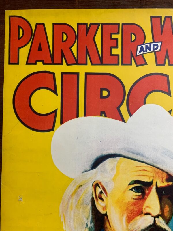 Colonel Parker & Watts - Kit Carson (1935) 25.5x39 US Circus Poster LB - Image 3