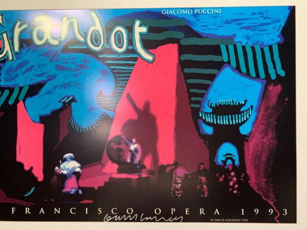 Turandot - SF Opera - Signed by Davis Hockney (1993) 24x39.25 US Music Poster - Matte - Image 5