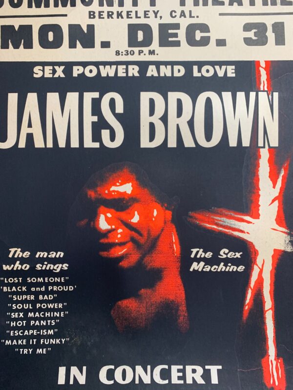James Brown - Berkely Con. Ctr. (1972) 22x30.75 US Music Poster Exc. Cond. - Image 7