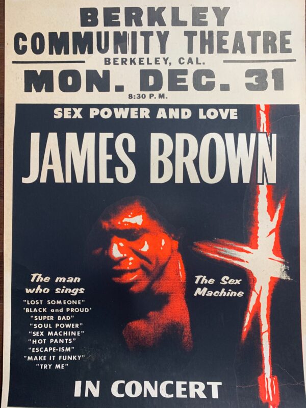James Brown - Berkely Con. Ctr. (1972) 22x30.75 US Music Poster Exc. Cond. - Image 8