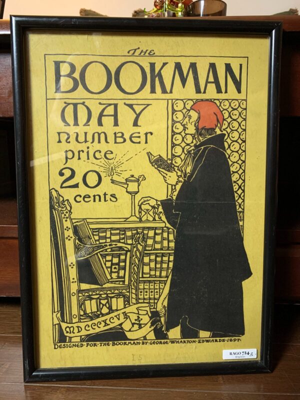 Bookman May - Art By George Wharton Edwards (1896) 11.75x16.5 US Magazine Cover - Framed