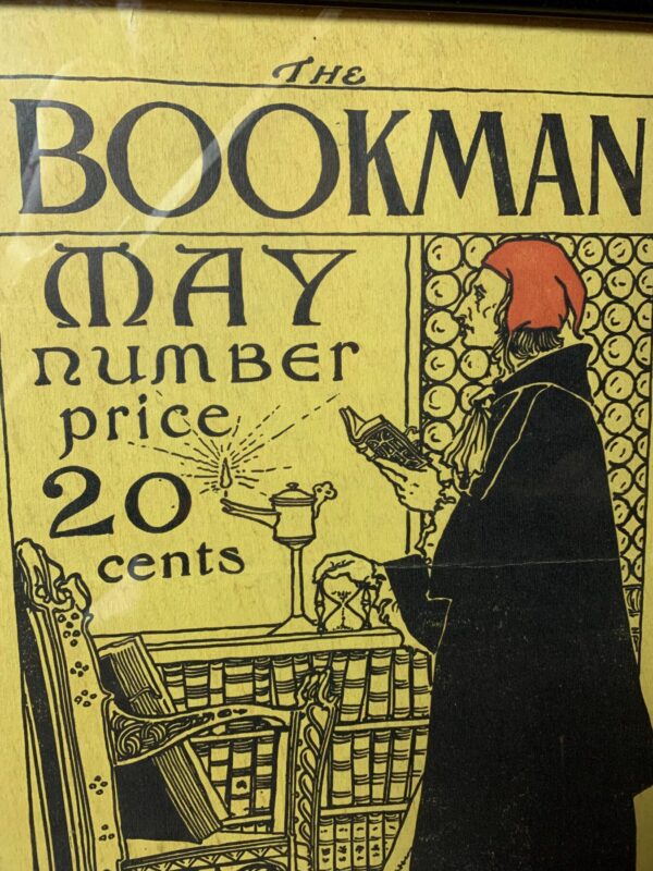 Bookman May - Art By George Wharton Edwards (1896) 11.75x16.5 US Magazine Cover - Framed - Image 2