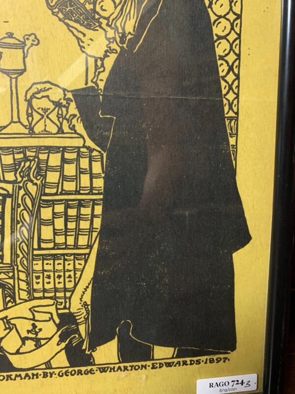 Bookman May - Art By George Wharton Edwards (1896) 11.75x16.5 US Magazine Cover - Framed - Image 3