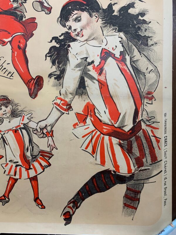 Buttes Chaumont Jouets - Art By Cheret (1885) 40x102 French Advertising Poster LB - Image 3