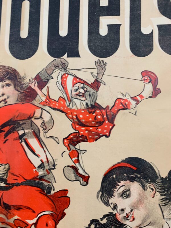 Buttes Chaumont Jouets - Art By Cheret (1885) 40x102 French Advertising Poster LB - Image 8