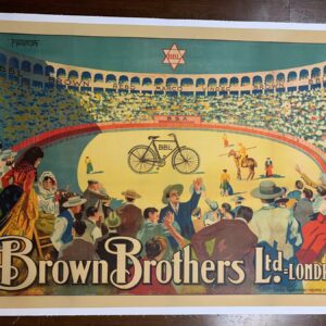 Brown Brothers Bicycles - Art By Montoya (1900) 30x41 UK Advertising Poster LB