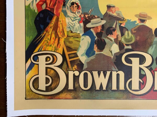 Brown Brothers Bicycles - Art By Montoya (1900) 30x41 UK Advertising Poster LB - Image 2