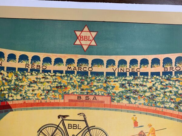 Brown Brothers Bicycles - Art By Montoya (1900) 30x41 UK Advertising Poster LB - Image 4