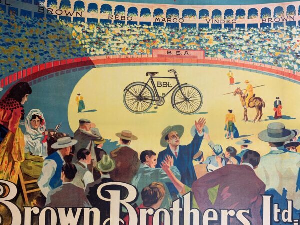 Brown Brothers Bicycles - Art By Montoya (1900) 30x41 UK Advertising Poster LB - Image 6
