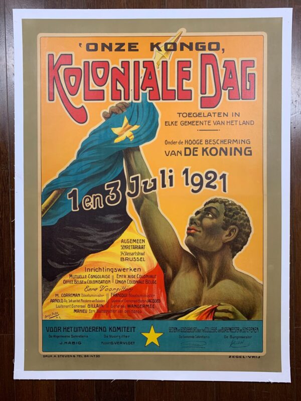 Koloniale Dag - Art By Constant Poffe (1921) 24.25x32.875 Belgian Advertising Poster LB - Image 2