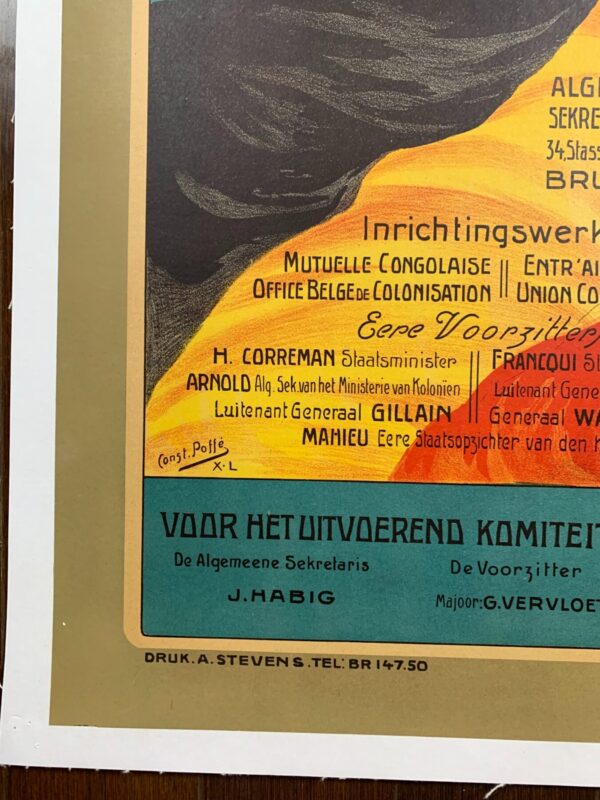 Koloniale Dag - Art By Constant Poffe (1921) 24.25x32.875 Belgian Advertising Poster LB - Image 3